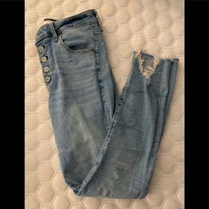 High Rise Super Skinny Ankle Jeans
